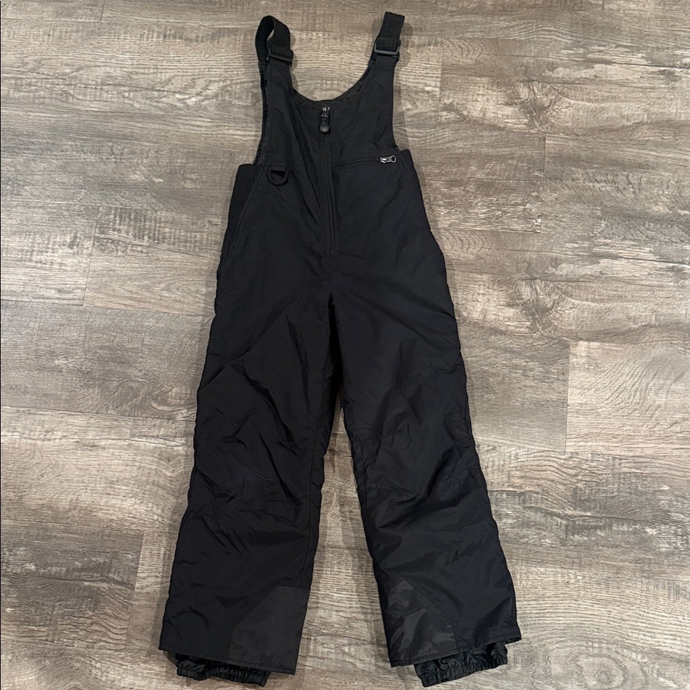 Children's Black Winter Overalls